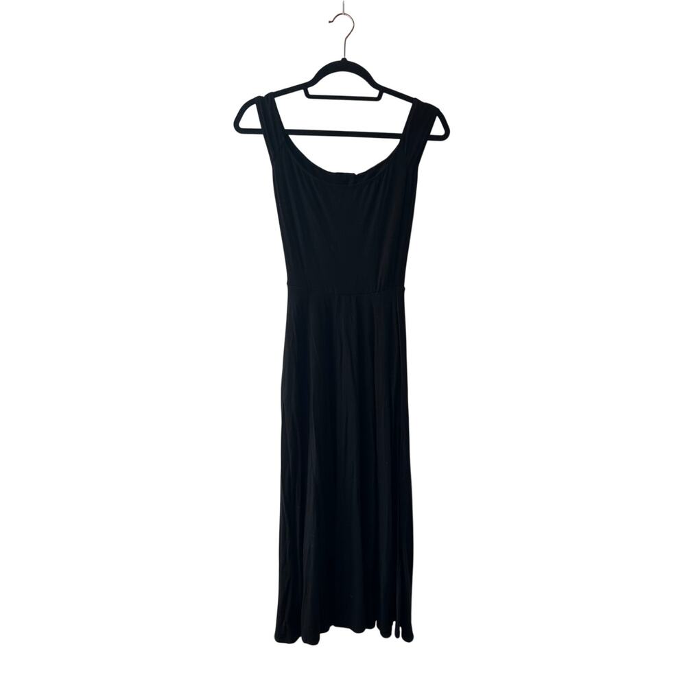 Reformation Jeans Black Tencel Stretch Sleeveless Maxi Dress XS USA